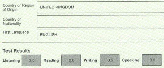 IELTS results