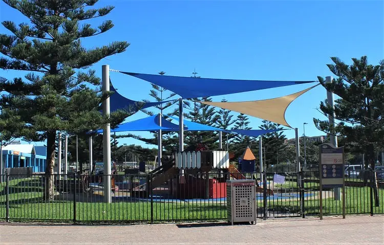 Children's playground at Maroubra Beach, Sydney.