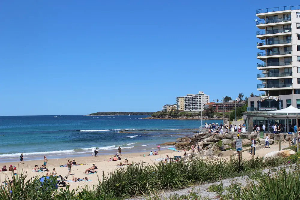 Main beach in Cronulla, Sydney.