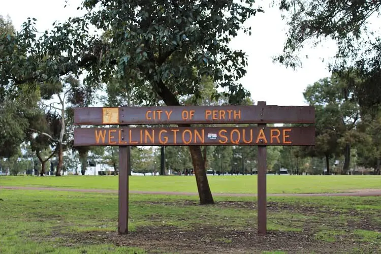 Wellington Square park, East Perth.