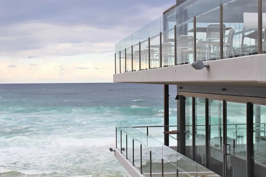 Merewether Surfhouse overlooking the ocean.