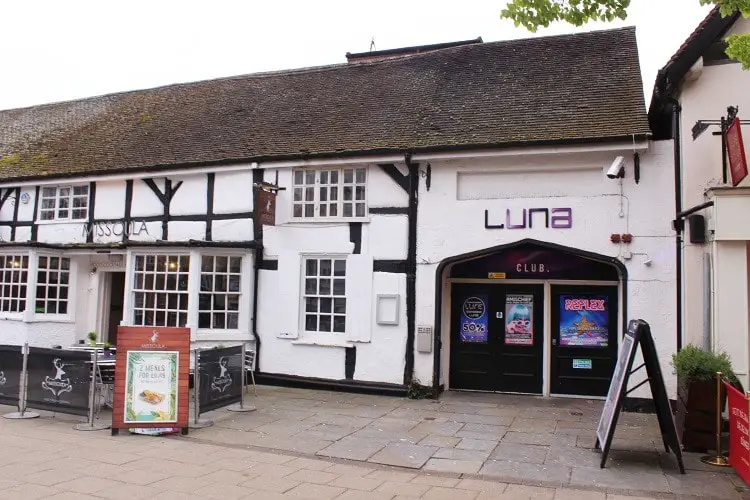 Luna nightclub in Solihull, UK.