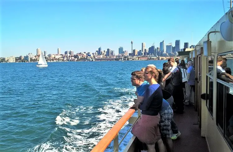 The ferry to Manly Beach in Sydney.