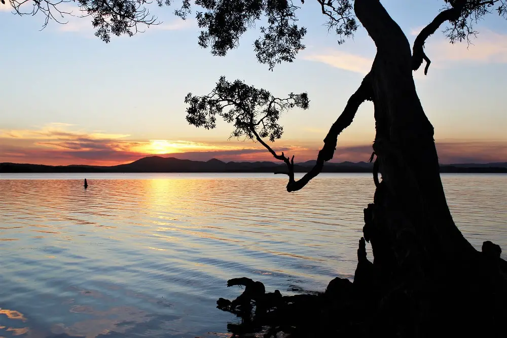 Sunset at Mungo Brush Camping Ground.