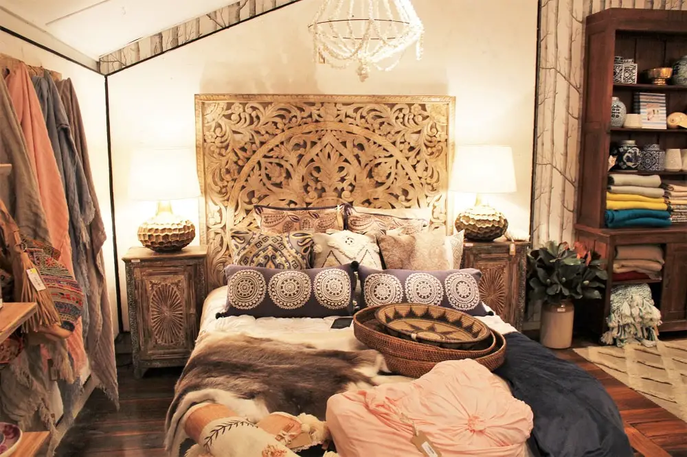 Beautiful bohemian bedroom furniture at Few & Far Furniture & Homeware in Jervis Bay.