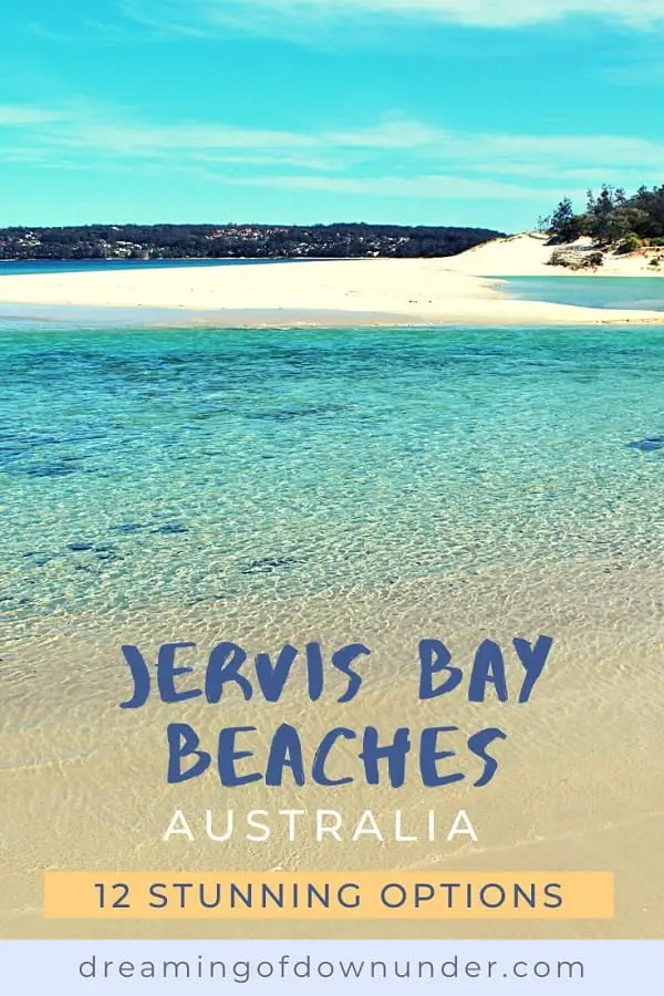 Guide to Jervis Bay beaches from Huskisson to Hyams Beach, including the amazing White Sands Walk, maps, and useful information such as parking, cafes, picnic areas and toilet locations!