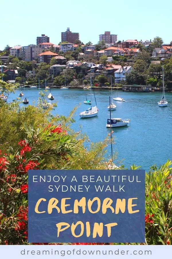 Discover peace and tranquility on this 3km Sydney walk from Mosman Bay to Cremorne Point, passing by Lex and Ruby's Gardens, MacCallum Pool and perfect city views.