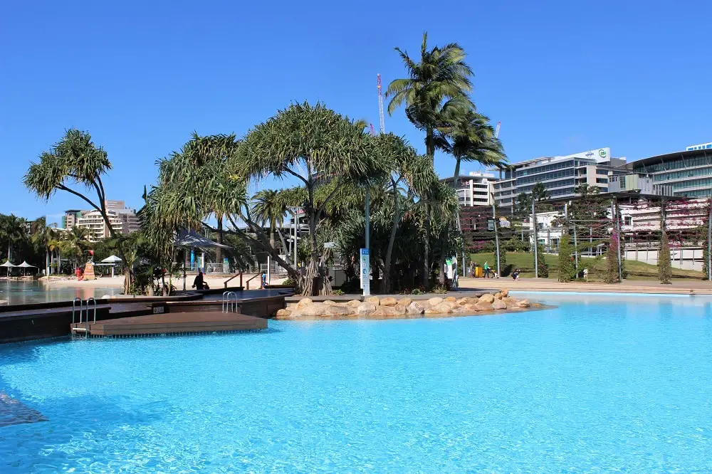 South Bank lagoon in Brisbane.