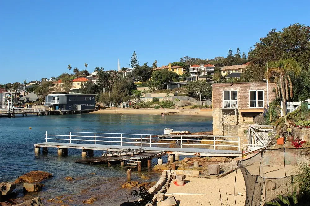 Gibsons Beach in Watsons Bay, just the other side of the yacht club.