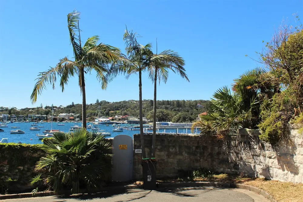 View of Watsons Bay from the end of Wharf Road in Vaucluse.