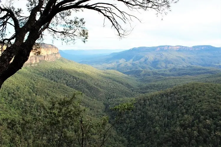 A guide to nine beautiful Blue Mountains lookouts in Katoomba, Leura, Wentworth Falls & Blackheath, including Echo Point lookout and the Three Sisters rock formation. Make the most of your day trip from Sydney to the Blue Mountains, Australia.