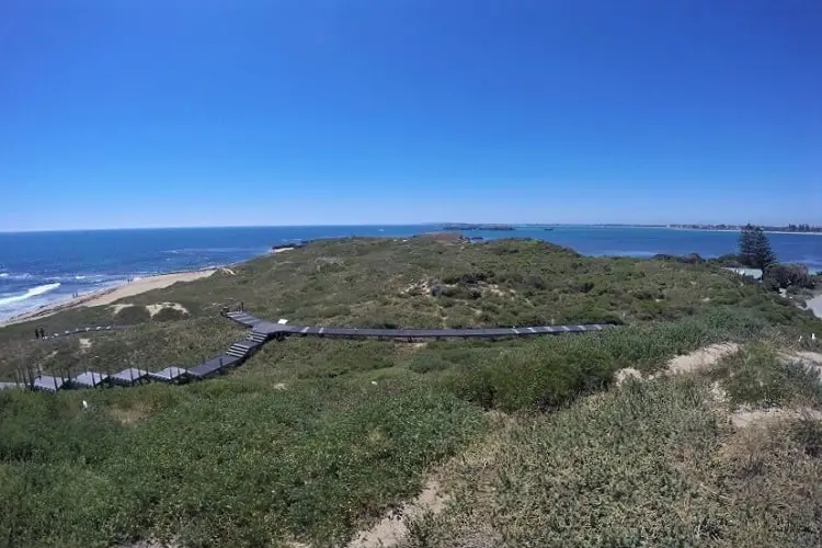 Boardwalks in Shoalwater, Australia.