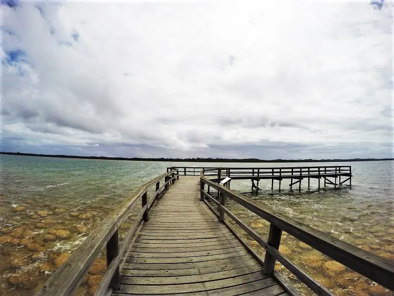 What to do in Yalgorup National Park, Western Australia: visit the ancient Lake Clifton thrombolites, go camping at Preston Beach, follow woodland walking trails, see plenty of Australian wildlife & possibly Christmas spiders!