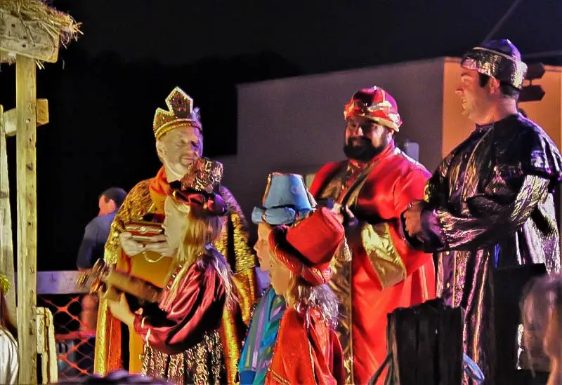 Three wise men in Lobethal nativity.