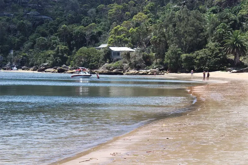 A Pittwater beach at Palm Beach, Sydney.