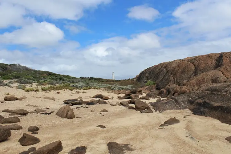 20 beautiful pictures of Hamelin Bay Australia & Cape Leeuwin Lighthouse at Australia's most south-western point. See the Hamelin Bay jetty ruins, Cape Leeuwin waterwheel & dolphins in Augusta Western Australia. The perfect detour from Margaret River.