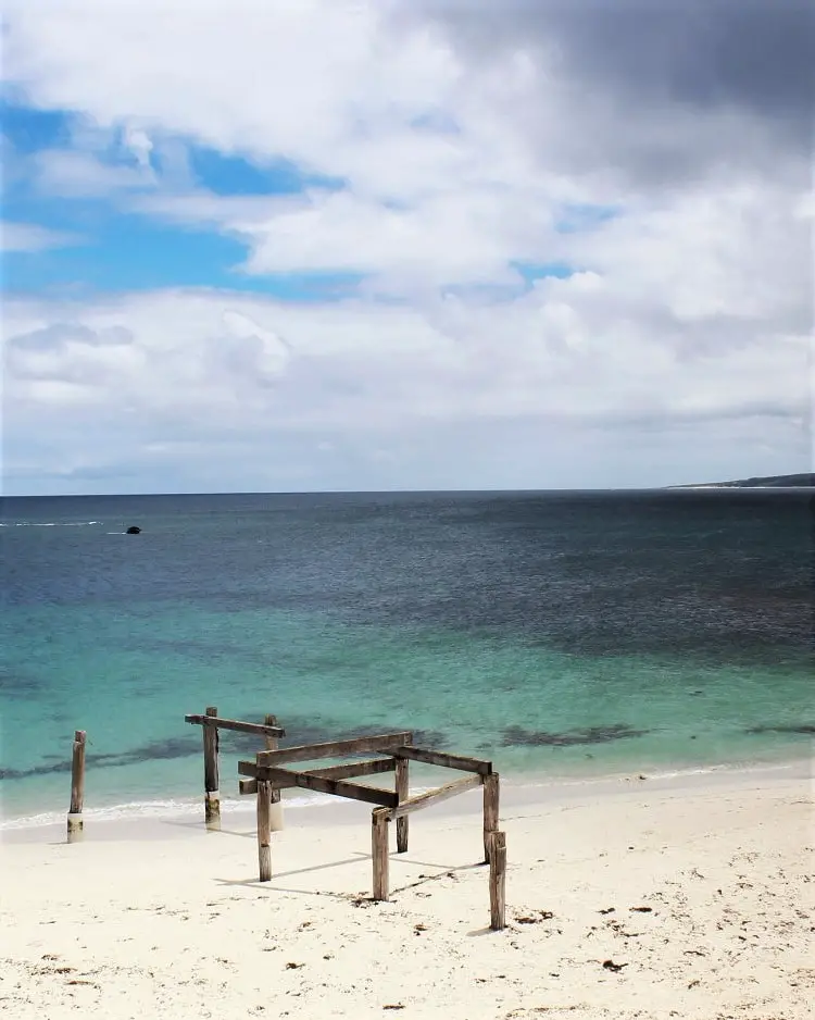 Hamelin Bay Jetty in Western Australia.