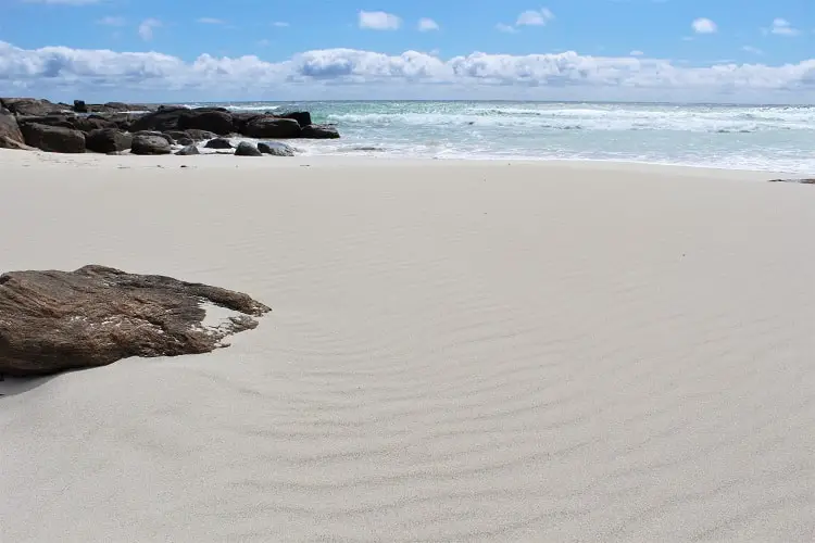 Redgate Beach, Western Australia, on a sunny day.