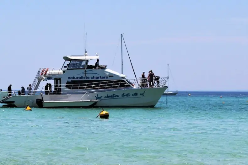 Naturaliste Charters boat in Dunsborough.