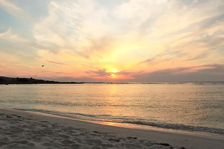 Beautiful sunset at Yallingup Beach, WA.