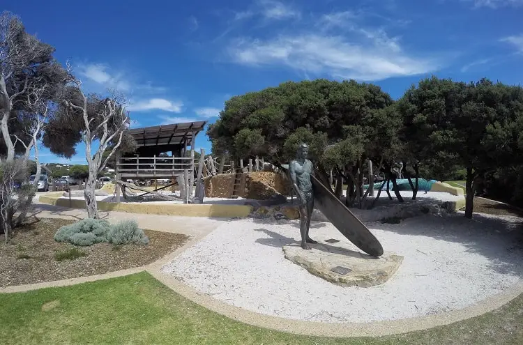 Playground at Yallingup Beach.