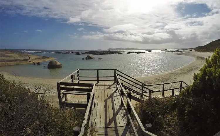 Visit the beautiful Greens Pool and Elephant Rocks in Denmark WA. Find out where to camp on a budget and where to get free Wi-Fi in this beautiful town on Western Australia's Rainbow Coast.