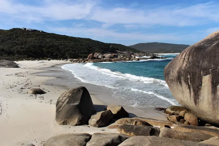 Boulders at Betty's Beach in Western Australia.