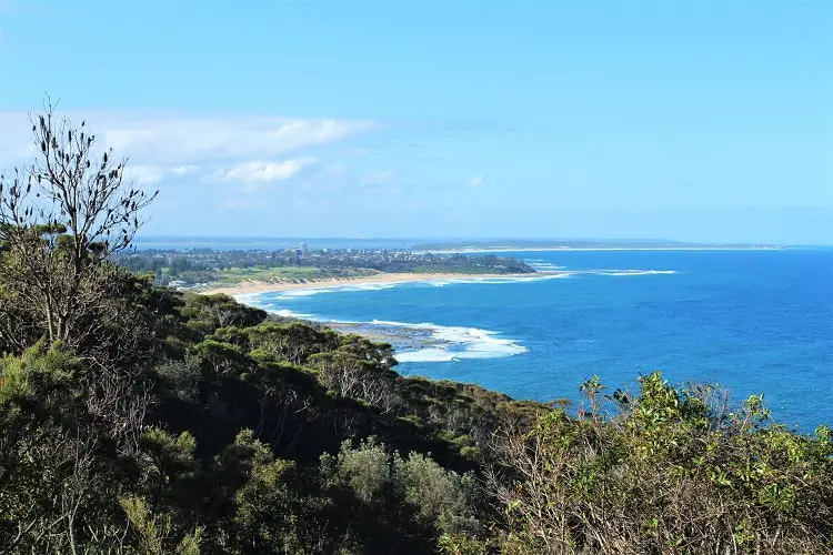 Coastline from Crackneck lookout, NSW.