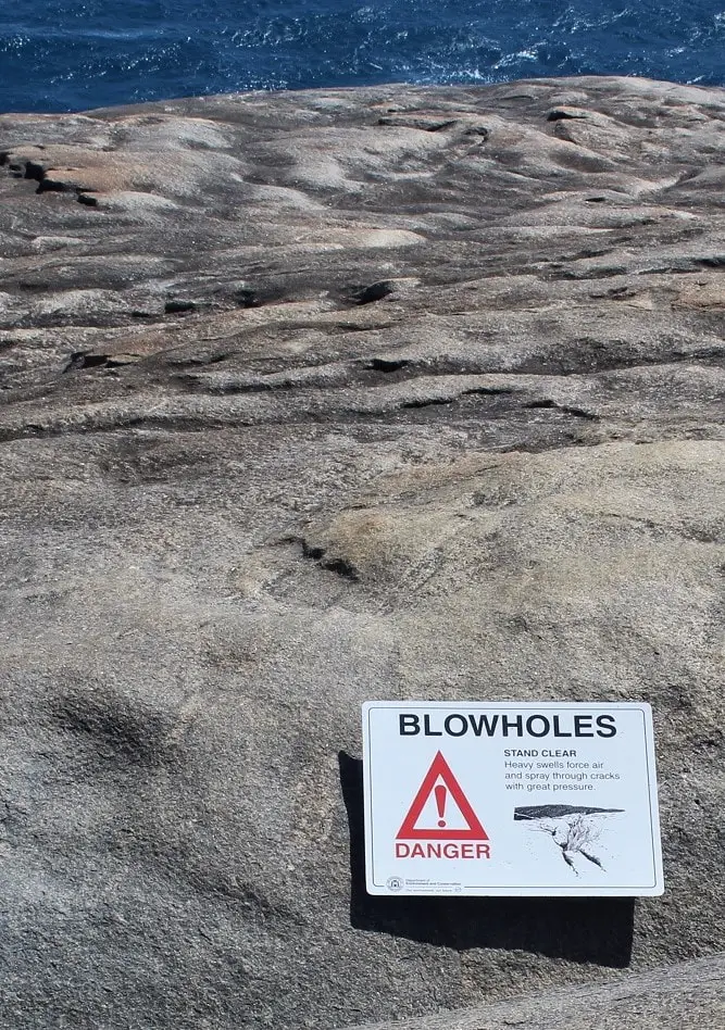 Albany blowhole in Australia.