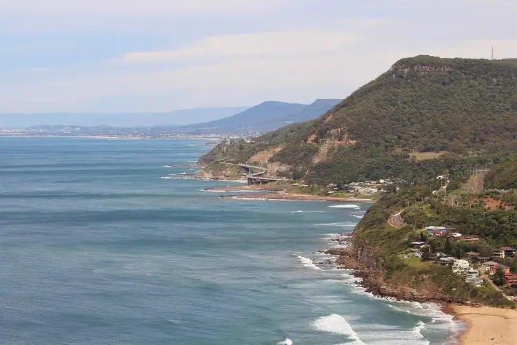  The amazing view from Bald Hill Lookout on the Grand Pacific drive in NSW.