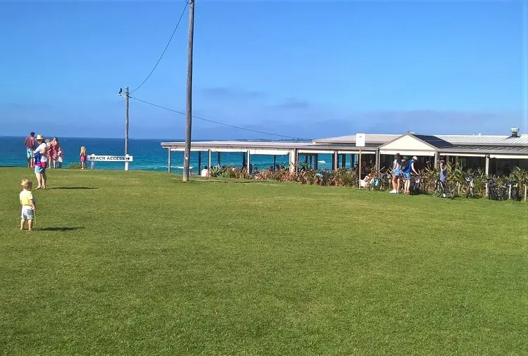 Bulli Beach Café in Wollongong - an oceanfront establishment.