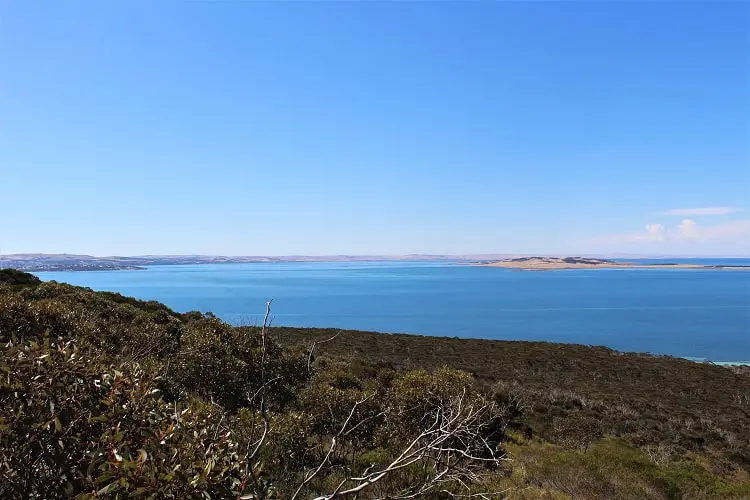 View across to Port Lincoln from Stamford Hill lookout.