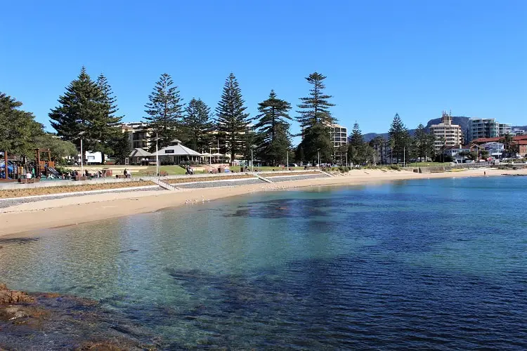 Brighton Beach in Wollongong, NSW.