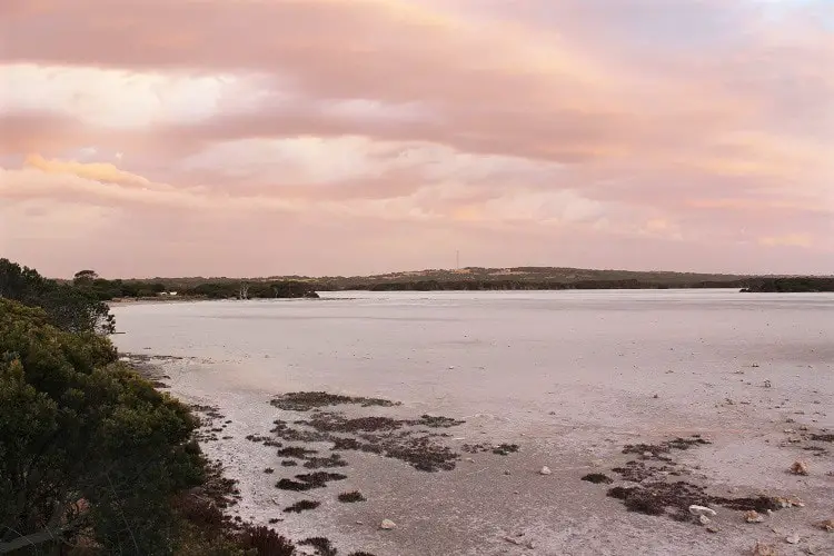 Camping in Coorong National Park, South Australia, an extensive wetland near Adelaide home to the 130km Coorong lagoon, salt lakes and sand dunes.