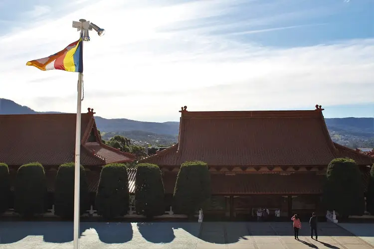 The view from Nan Tien Buddhist Temple in Wollongong, NSW.