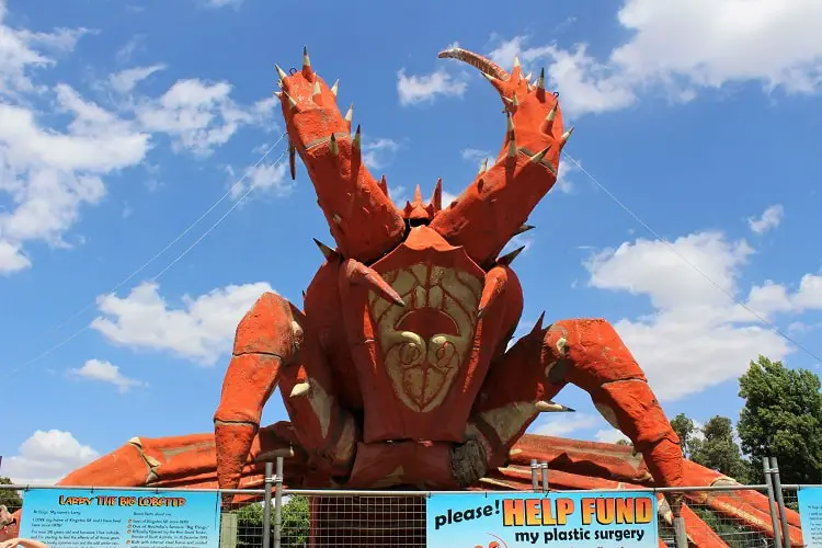 Larry the Lobster (The Big Lobster) in Kingston SE, Australia.