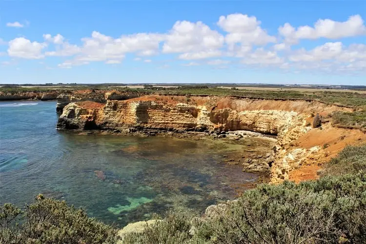 Beautiful Bay of Islands Coastal Park on the Great Ocean Road drive.