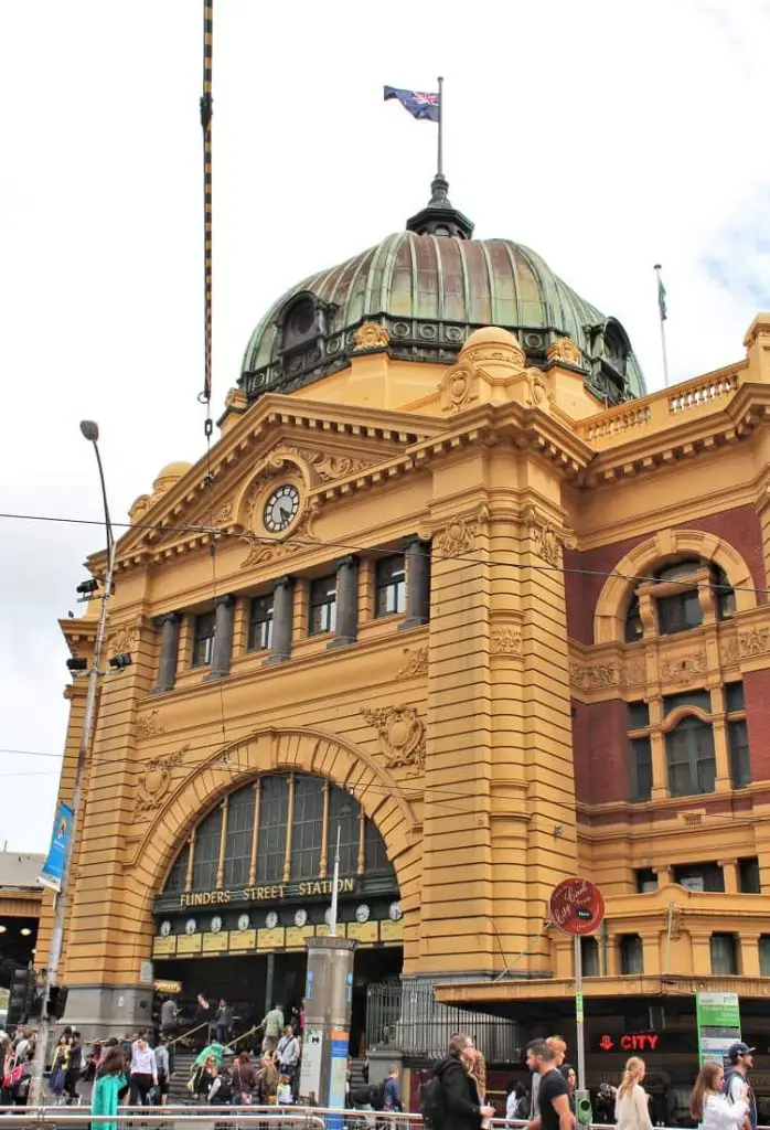 Flinders Street Station, one of the most beautiful and iconic buildings in Melbourne CBD.