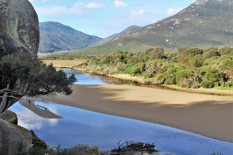 Gorgeous mountainous scenery at Wilsons Promontory National Park.