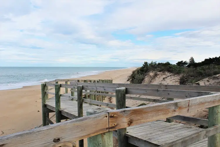 Ninety Mile Beach at Seaspray, Australia.