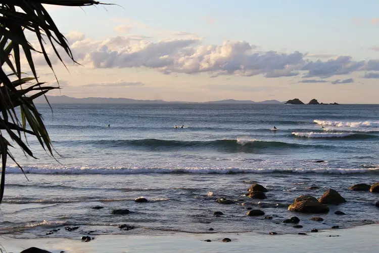 Byron Bay beach.