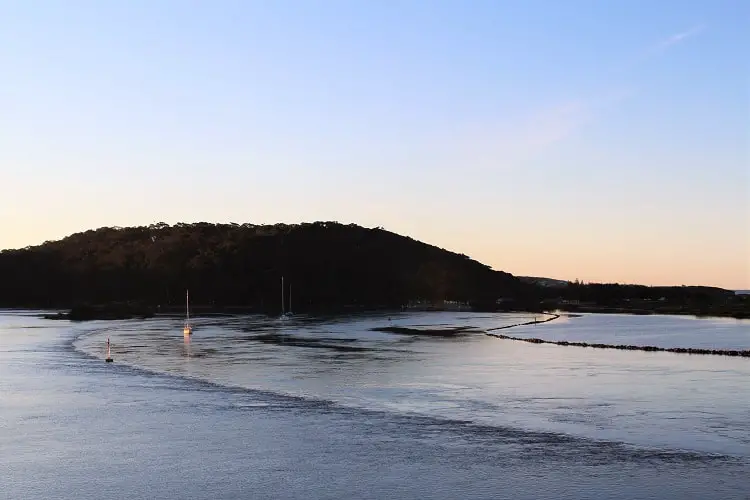 Beautiful sunset in Narooma NSW.