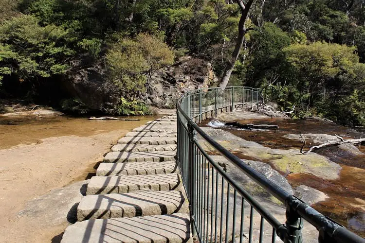 Wentworth Falls stepping stones.