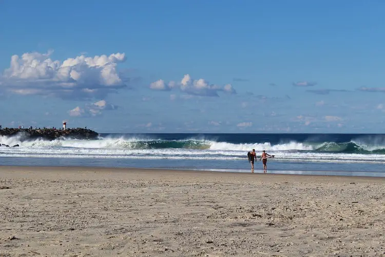 Southport Spit at Main Beach, Gold Coast.