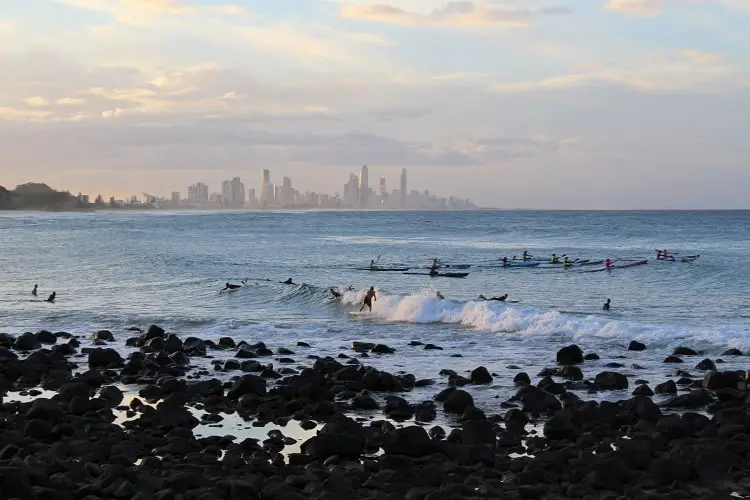 Sunset at Burleigh Hill, Gold Coast - a free Gold Coast attraction on this 3-day itinerary.