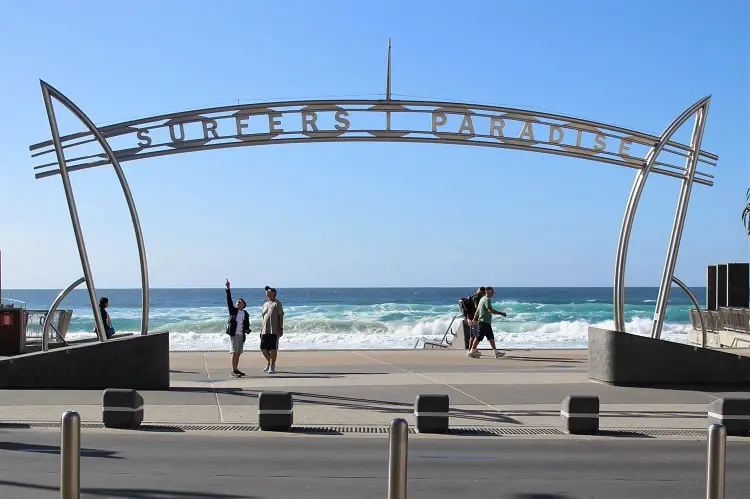 Beautiful Surfers Paradise Beach.