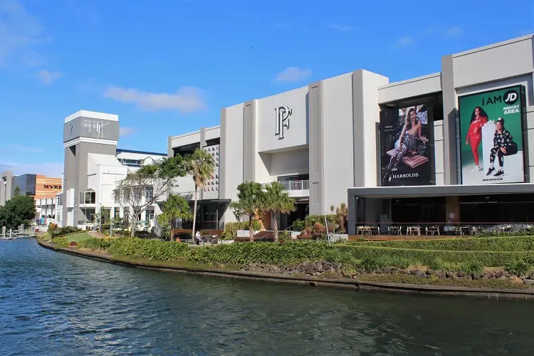 Pacific Fair Gold Coast: high street and designer shopping, cinema and restaurants at Broadbeach South.