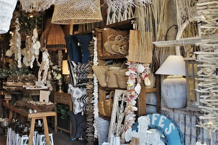 Beautiful Salvage shopping boutique and homeware store at Burleigh Heads.