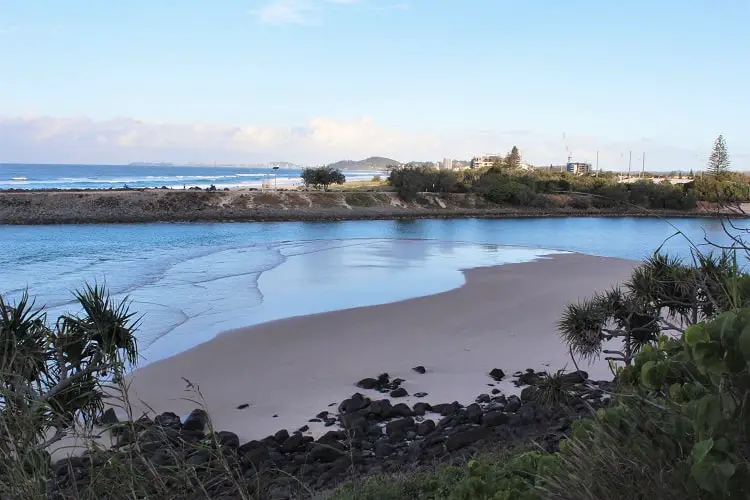 Tallebudgera Creek viewed from Burleigh Head National Park.