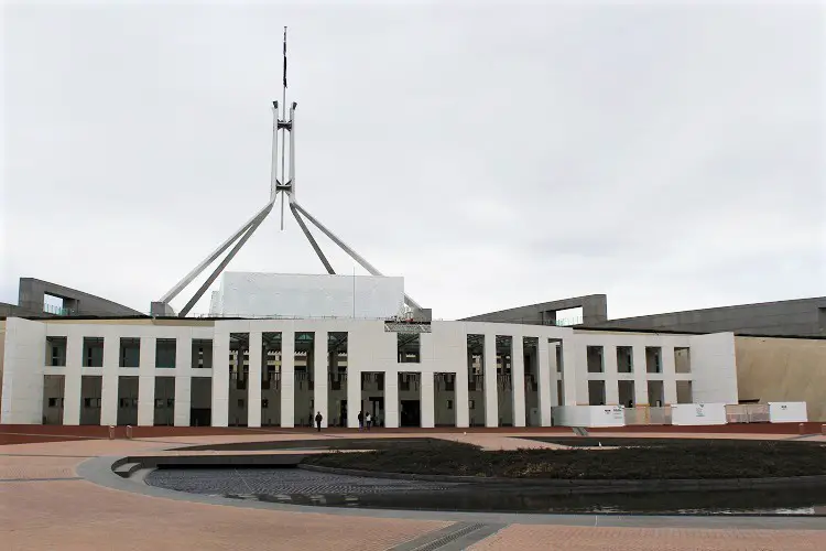Australia Parliament House in Canberra.